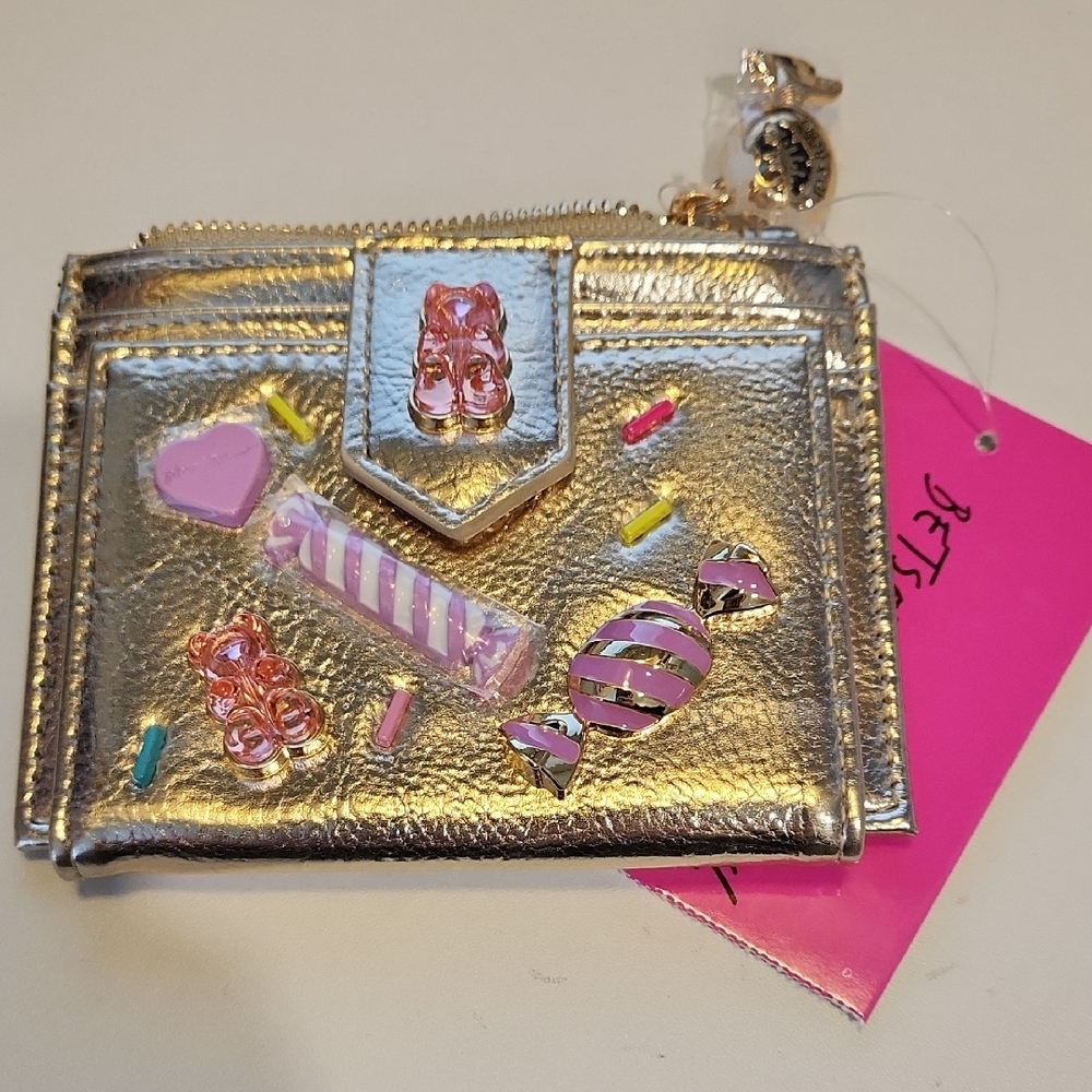 Betsey Johnson Gold Candy-Themed Wallet